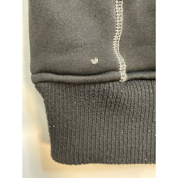 Free World bonded fleece full zip sweater jacket mens large black - Picture 6 of 11